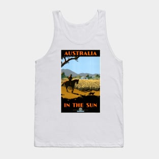 Vintage Travel Poster Australia in the sun Tank Top